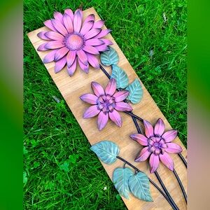 Metal Flower Floral Wall Decor